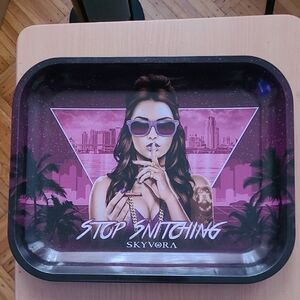 Purple "Stop Snitching" Decorative Poster
